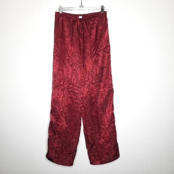 Victoria’s Secret Red Satin Brocade PJ Set XS - Picture 5 of 7